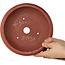 Maceta redonda sin esmaltar para bonsái - 210 x 210 x 73 mm