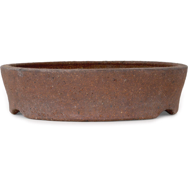 Round unglazed bonsai pot - 268 x 268 x 70 mm