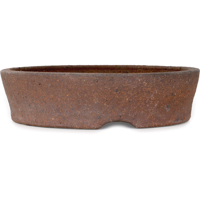 Round unglazed bonsai pot - 268 x 268 x 70 mm
