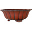 Lotus unglazed bonsai pot by Bigei - 250 x 250 x 90 mm
