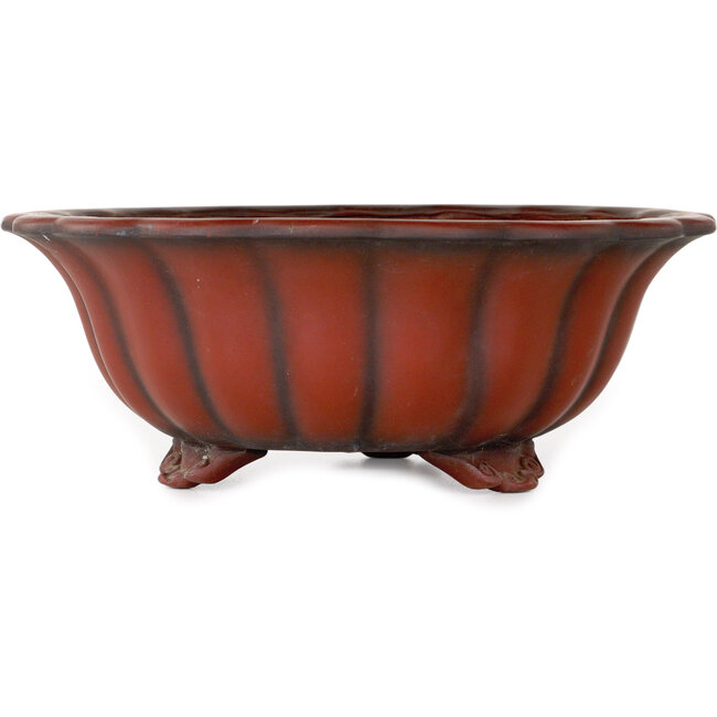 Pot à bonsaï Lotus non émaillé de Bigei - 250 x 250 x 90 mm