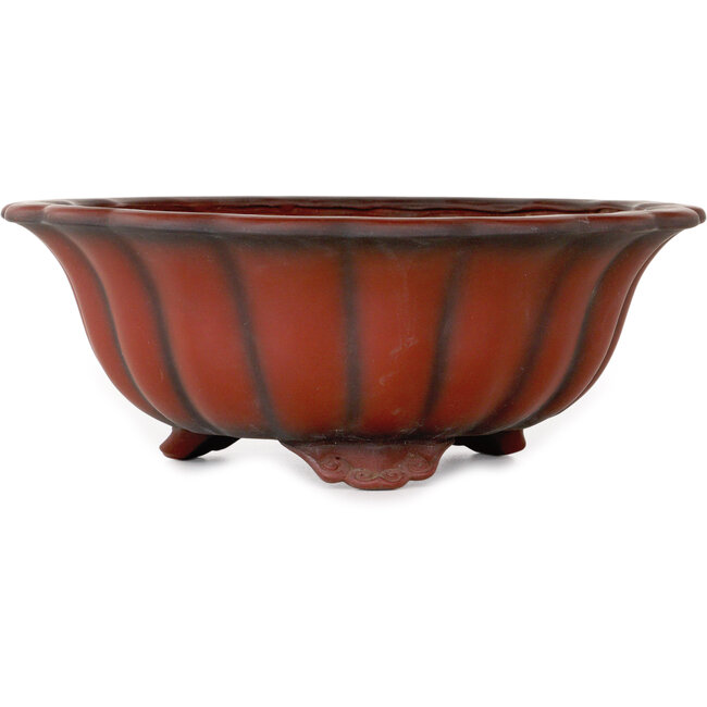 Maceta de bonsái Lotus sin esmaltar de Bigei - 250 x 250 x 90 mm