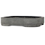 Oval unglazed bonsai pot - 305 x 240 x 55 mm