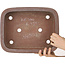Maceta rectangular sin esmaltar para bonsái de Keizan - 377 x 298 x 105 mm