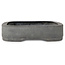 Oval unglazed bonsai pot - 305 x 240 x 55 mm