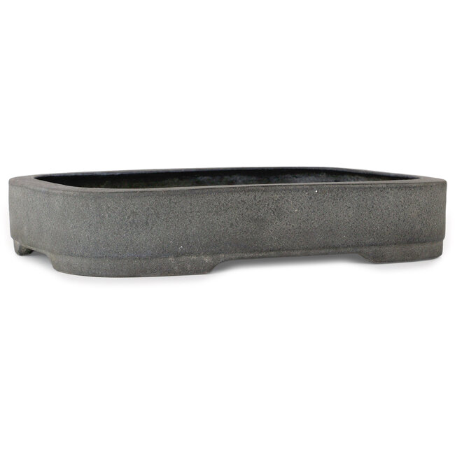 Oval unglazed bonsai pot - 305 x 240 x 55 mm