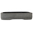Oval unglazed bonsai pot - 305 x 240 x 55 mm