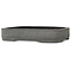 Oval unglazed bonsai pot - 305 x 240 x 55 mm
