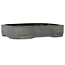 Oval unglazed bonsai pot - 305 x 240 x 55 mm