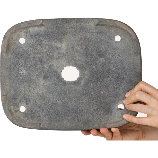 Pot à bonsaï ovale non émaillé - 305 x 240 x 55 mm