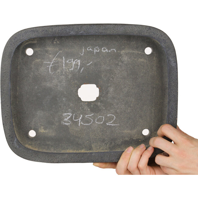 Pot à bonsaï ovale non émaillé - 305 x 240 x 55 mm