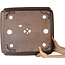 Pot à bonsaï rectangulaire non émaillé de Gyouzan - 467 x 422 x 125 mm