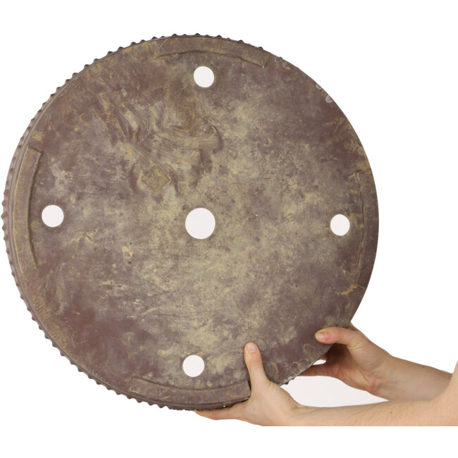 Ronde ongeglazuurde bonsaipot - 495 x 495 x 86 mm