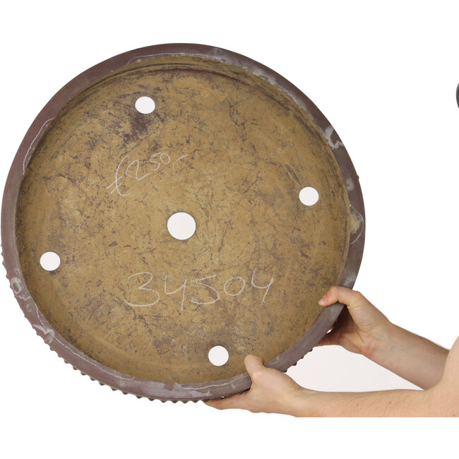 Pot à bonsaï rond non émaillé - 495 x 495 x 86 mm