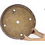 Ronde ongeglazuurde bonsaipot - 495 x 495 x 86 mm