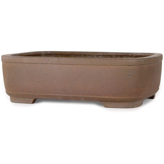 Pot à bonsaï rectangulaire non émaillé de Yamaaki Koshosen (première génération) - 405 x 308 x 122 mm