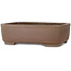 Rectangular unglazed bonsai pot by Yamaaki Koshosen (first generation) - 405 x 308 x 122 mm