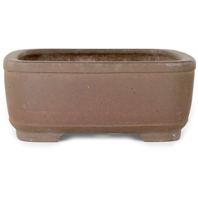 Pot à bonsaï rectangulaire non émaillé de Yamaaki Koshosen (première génération) - 405 x 308 x 122 mm