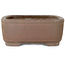 Pot à bonsaï rectangulaire non émaillé de Yamaaki Koshosen (première génération) - 405 x 308 x 122 mm