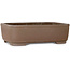 Pot à bonsaï rectangulaire non émaillé de Yamaaki Koshosen (première génération) - 405 x 308 x 122 mm