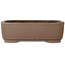 Rectangular unglazed bonsai pot by Yamaaki Koshosen (first generation) - 405 x 308 x 122 mm