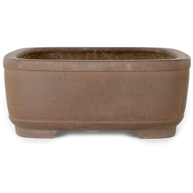 Vaso bonsai rettangolare non smaltato di Yamaaki Koshosen (prima generazione) - 405 x 308 x 122 mm