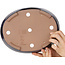 Pot à bonsaï ovale bleu foncé de Yamafusa - 280 x 215 x 65 mm