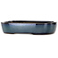 Pot à bonsaï ovale bleu foncé de Yamafusa - 280 x 212 x 55 mm