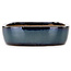 Pot à bonsaï ovale bleu foncé de Yamafusa - 280 x 212 x 55 mm