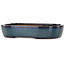 Maceta ovalada para bonsái azul oscuro de Yamafusa - 280 x 212 x 55 mm
