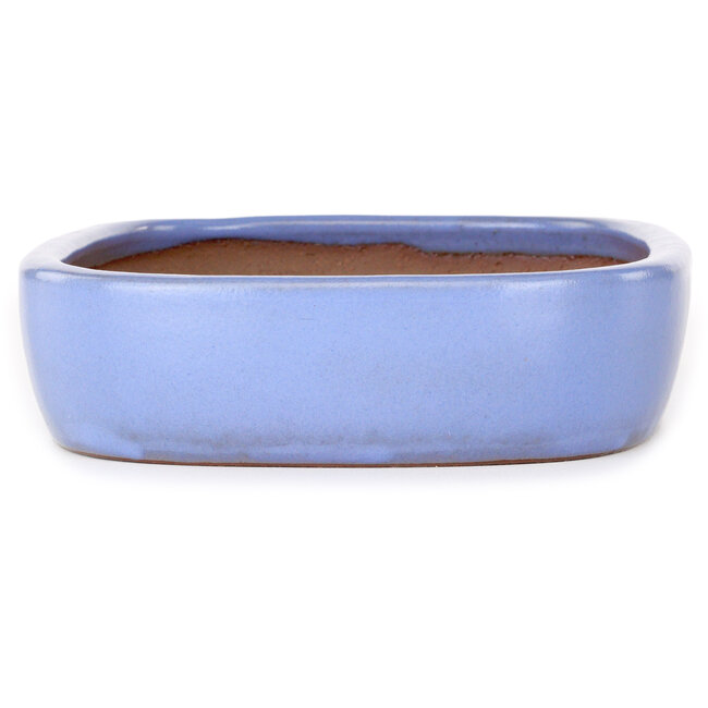 Maceta ovalada para bonsái azul claro de Yamafusa - 280 x 210 x 55 mm