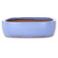 Oval light blue bonsai pot by Yamafusa - 280 x 210 x 55 mm