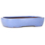 Vaso bonsai ovale azzurro di Yamafusa - 280 x 210 x 55 mm