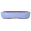 Vaso bonsai ovale azzurro di Yamafusa - 280 x 210 x 55 mm