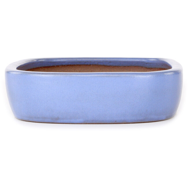 Maceta ovalada para bonsái azul claro de Yamafusa - 280 x 210 x 55 mm