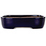 Maceta ovalada para bonsái azul oscuro de Yamafusa - 210 x 163 x 50 mm