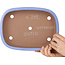 Maceta ovalada para bonsái azul claro de Yamafusa - 280 x 210 x 55 mm