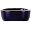 Vaso bonsai ovale blu scuro di Yamafusa - 210 x 163 x 50 mm