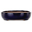 Pot à bonsaï ovale bleu foncé de Yamafusa - 210 x 165 x 40 mm