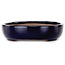 Maceta ovalada para bonsái azul oscuro de Yamafusa - 210 x 165 x 40 mm