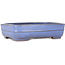 Pot à bonsaï rectangulaire bleu clair de Yamafusa - 210 x 163 x 55 mm