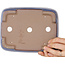 Maceta rectangular para bonsái azul claro de Yamafusa - 210 x 163 x 55 mm