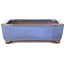Rectangular light blue bonsai pot by Yamafusa - 210 x 155 x 50 mm