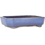 Pot à bonsaï rectangulaire bleu clair de Yamafusa - 210 x 155 x 50 mm
