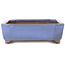 Rectangular light blue bonsai pot by Yamafusa - 210 x 155 x 50 mm