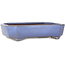 Rectangular light blue bonsai pot by Yamafusa - 210 x 155 x 50 mm