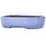 Pot à bonsaï rectangulaire bleu clair de Yamafusa - 210 x 163 x 50 mm