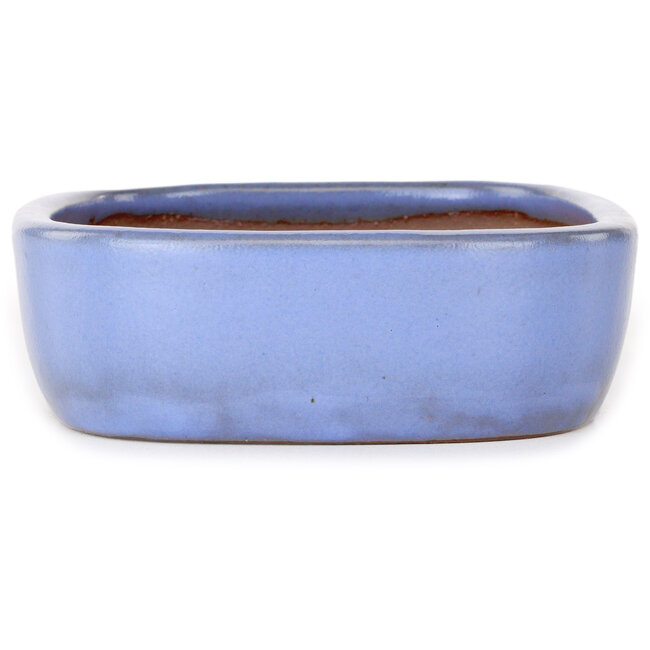 Maceta rectangular para bonsái azul claro de Yamafusa - 210 x 163 x 50 mm