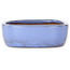 Rectangular light blue bonsai pot by Yamafusa - 210 x 163 x 50 mm