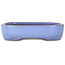 Pot à bonsaï rectangulaire bleu clair de Yamafusa - 210 x 163 x 50 mm